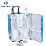High quality Multi-functional dental portable unit,Self-contained air compressor (stainless steel tank),small and convenient,best choice! GU-P206S, CE