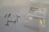 100pcs Dental Orthodontic Crimpable Hooks, kurz=1.3mm, mittel=2.2mm,lang=3mm,CE/FDA